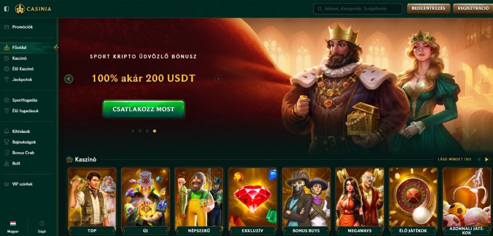 Casinia vélemények